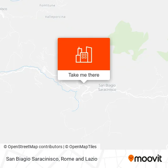 San Biagio Saracinisco map