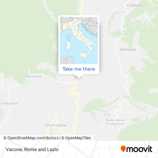 Vacone map