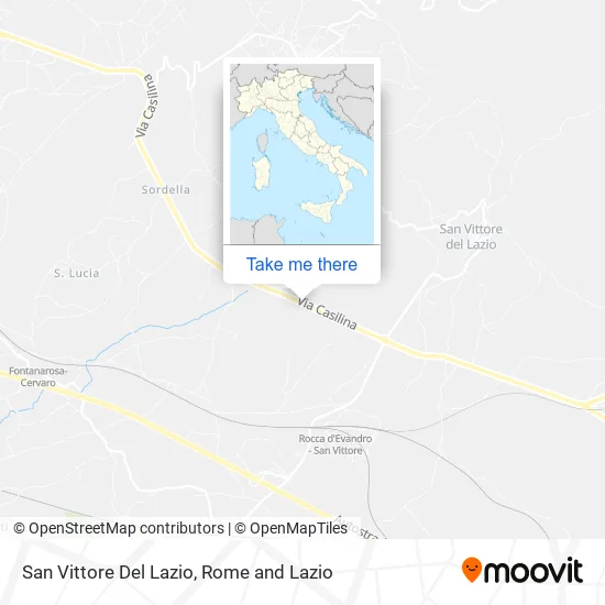 San Vittore Del Lazio map