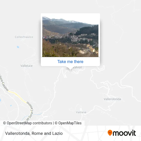 Vallerotonda map