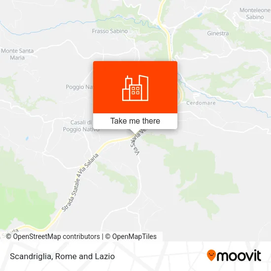 Scandriglia map