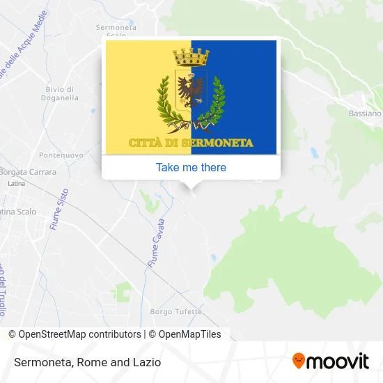 Sermoneta map