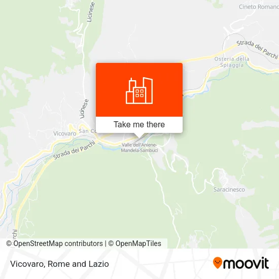 Vicovaro map