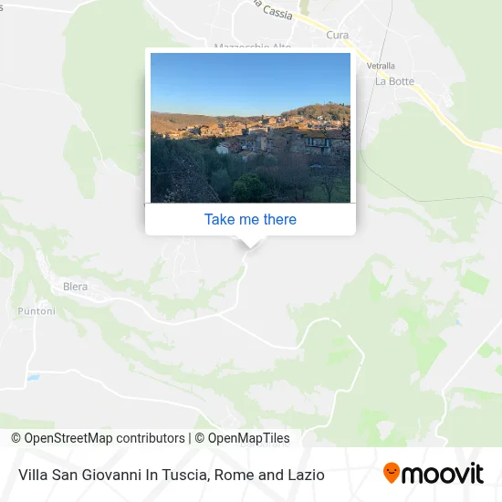 Villa San Giovanni In Tuscia map
