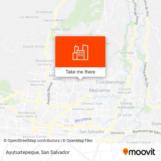 Ayutuxtepeque map