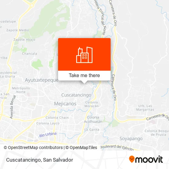 Cuscatancingo map