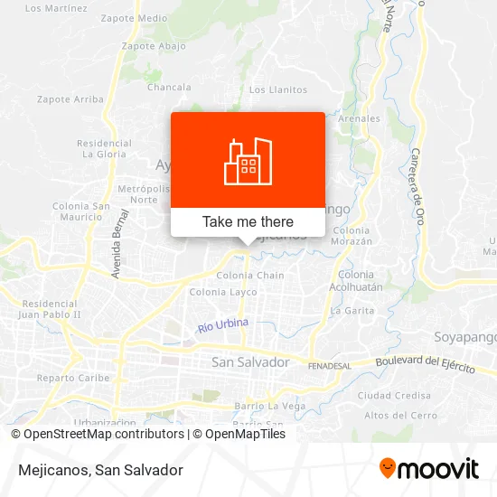 Mejicanos map