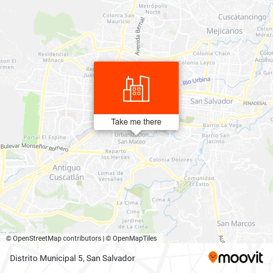 Distrito Municipal 5 map