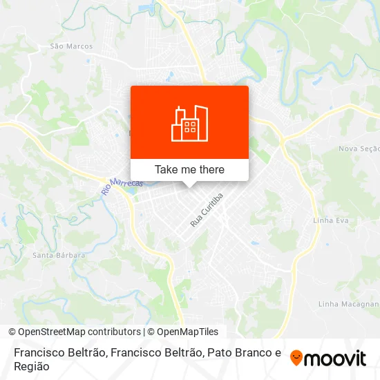 Francisco Beltrão map