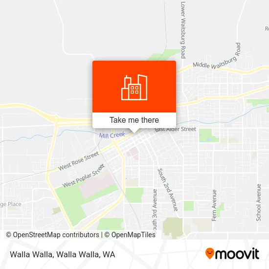 Walla Walla map