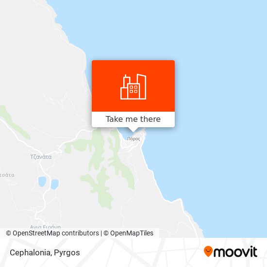Cephalonia map