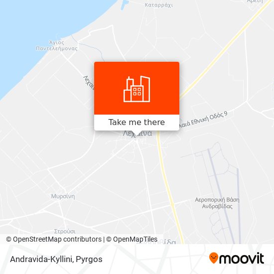 Andravida-Kyllini map