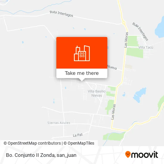 Bo. Conjunto II Zonda map