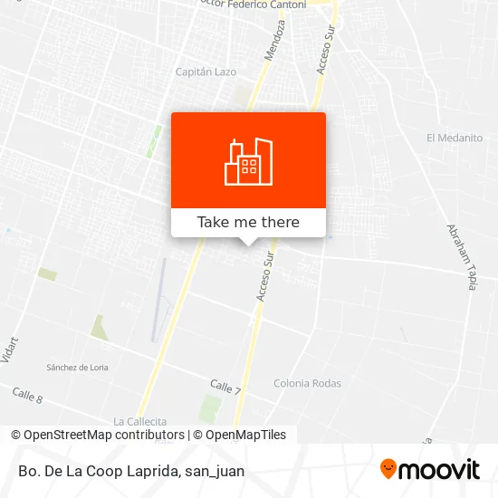 Bo. De La Coop Laprida map