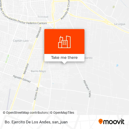 Bo. Ejercito De Los Andes map