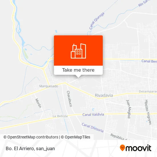 Bo. El Arriero map