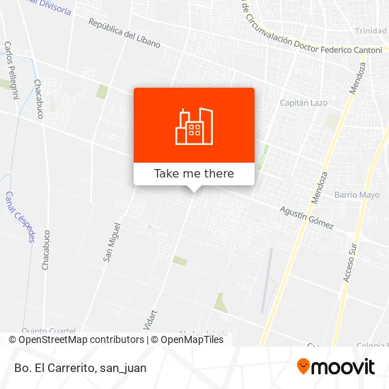Bo. El Carrerito map