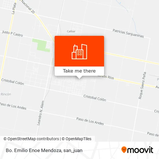 Bo. Emilio Enoe Mendoza map