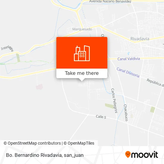 Bo. Bernardino Rivadavia map