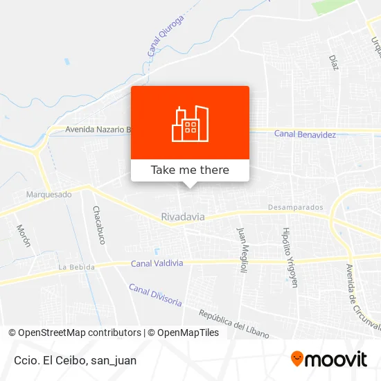Ccio. El Ceibo map