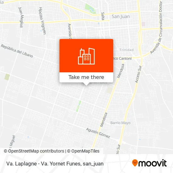 Va. Laplagne - Va. Yornet Funes map