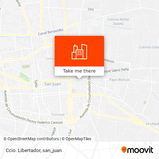 Ccio. Libertador map