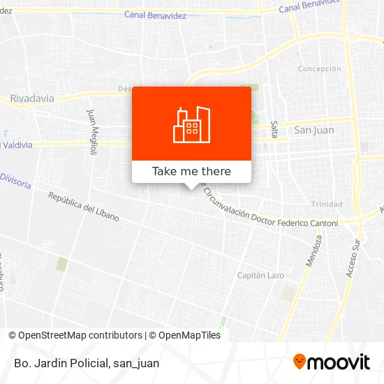 Bo. Jardin Policial map