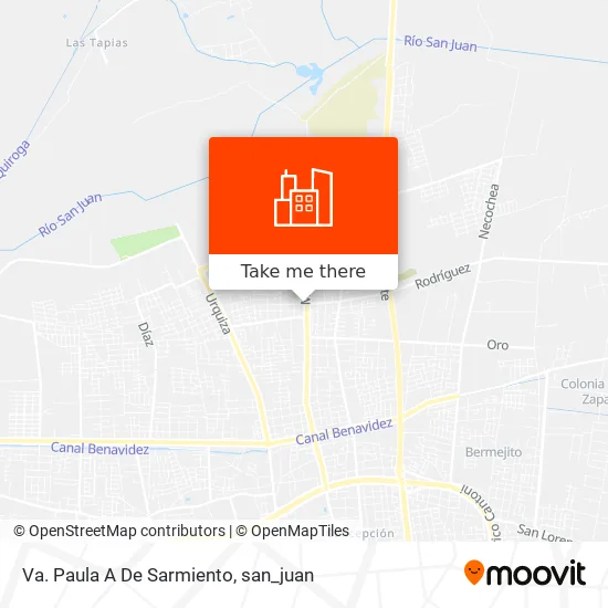 Va. Paula A De Sarmiento map