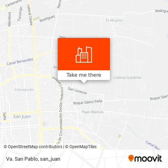 Va. San Pablo map