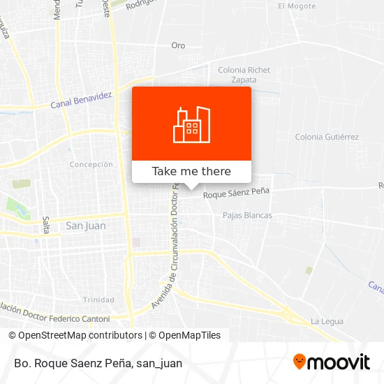 Bo. Roque Saenz Peña map