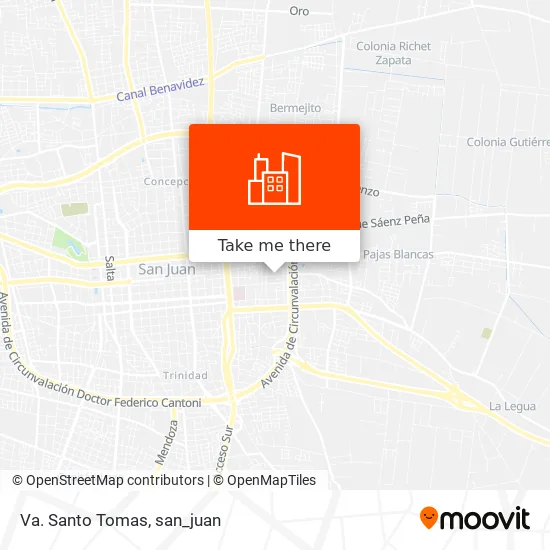 Va. Santo Tomas map