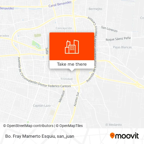Bo. Fray Mamerto Esquiu map