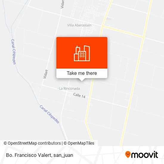 Bo. Francisco Valert map