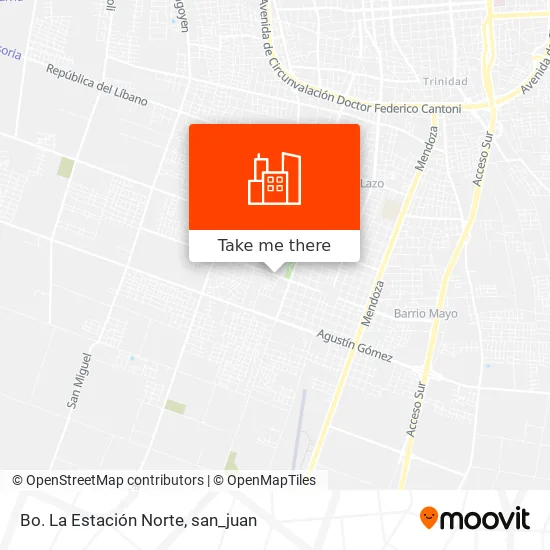 Bo. La Estación Norte map