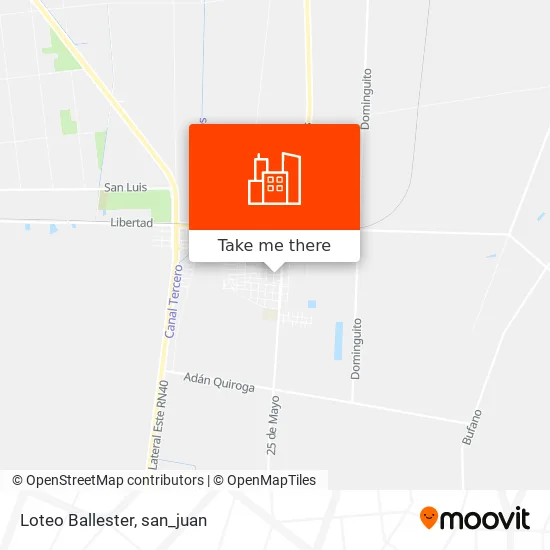 Loteo Ballester map