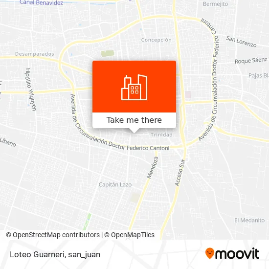 Loteo Guarneri map