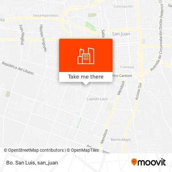 Bo. San Luis map