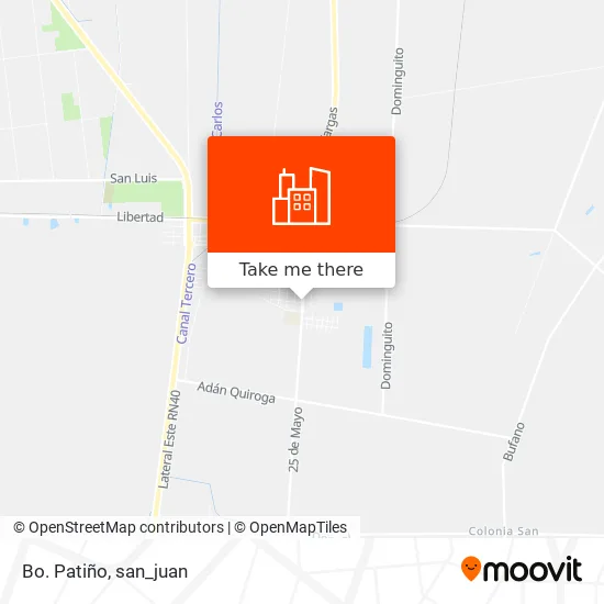 Bo. Patiño map