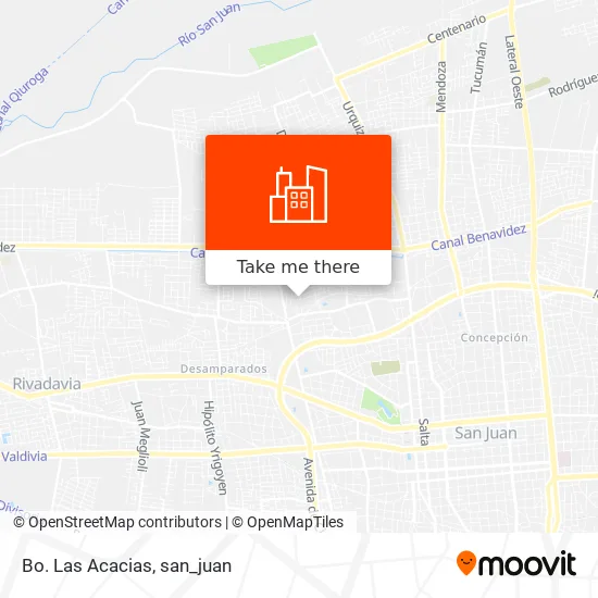 Bo. Las Acacias map