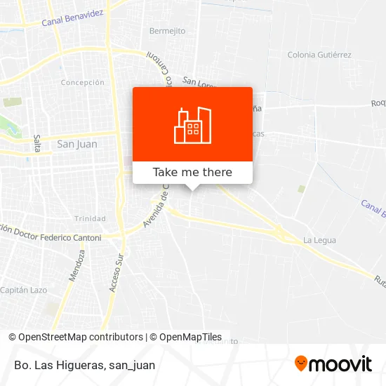 Bo. Las Higueras map