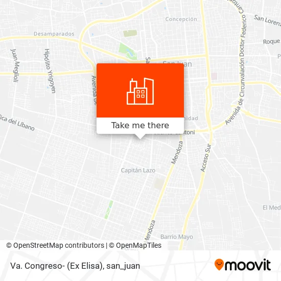 Va. Congreso- (Ex Elisa) map