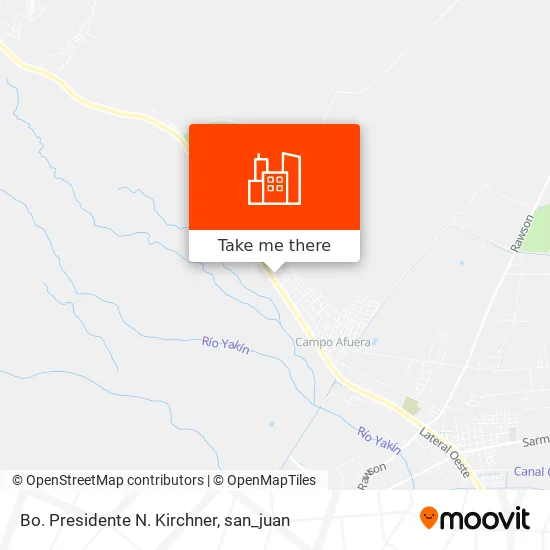 Bo. Presidente N. Kirchner map