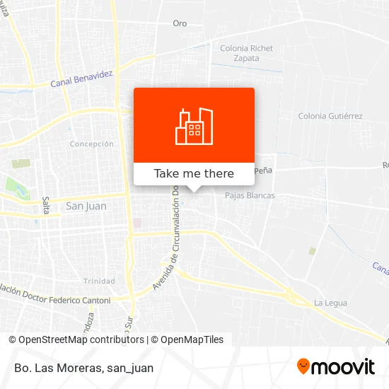 Bo. Las Moreras map
