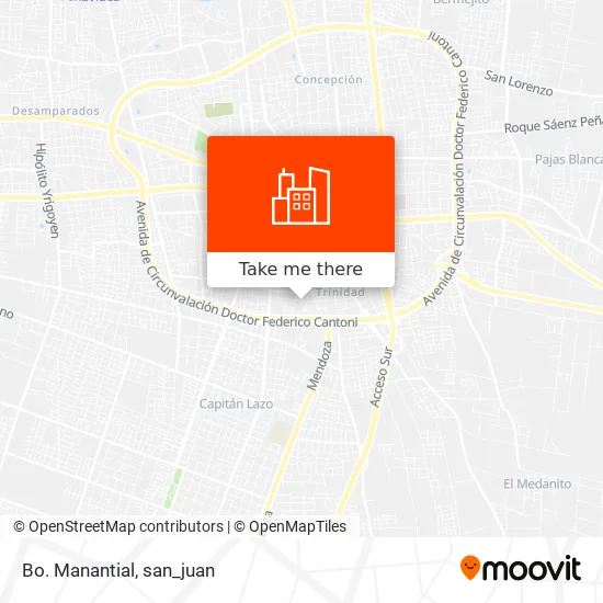 Bo. Manantial map