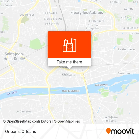 Orléans map