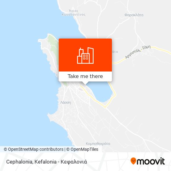 Cephalonia map