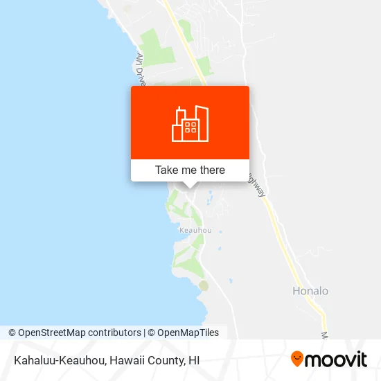 Kahaluu-Keauhou map