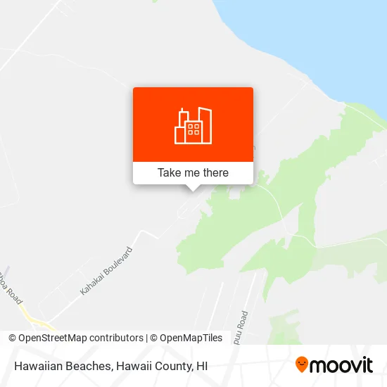 Hawaiian Beaches map