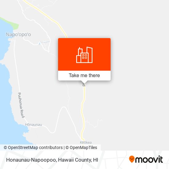 Honaunau-Napoopoo map