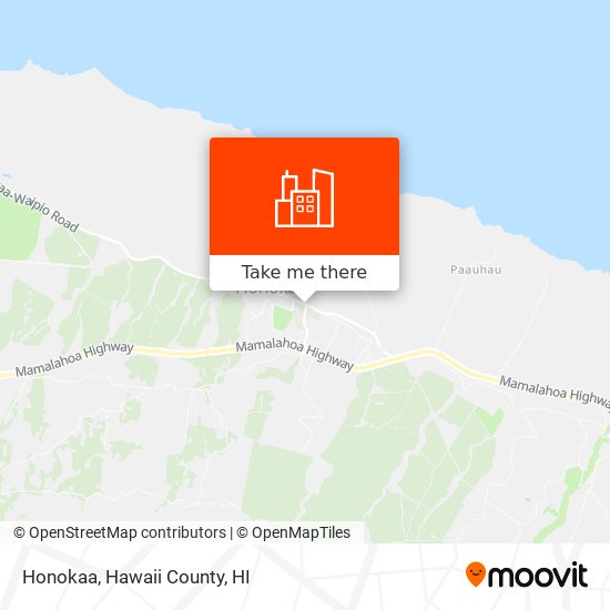 Honokaa map